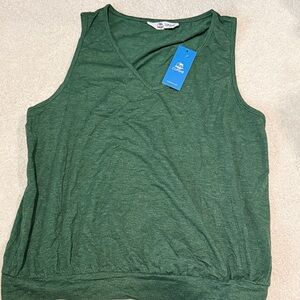 Cupshe Forest Green V-Neck Tank Top